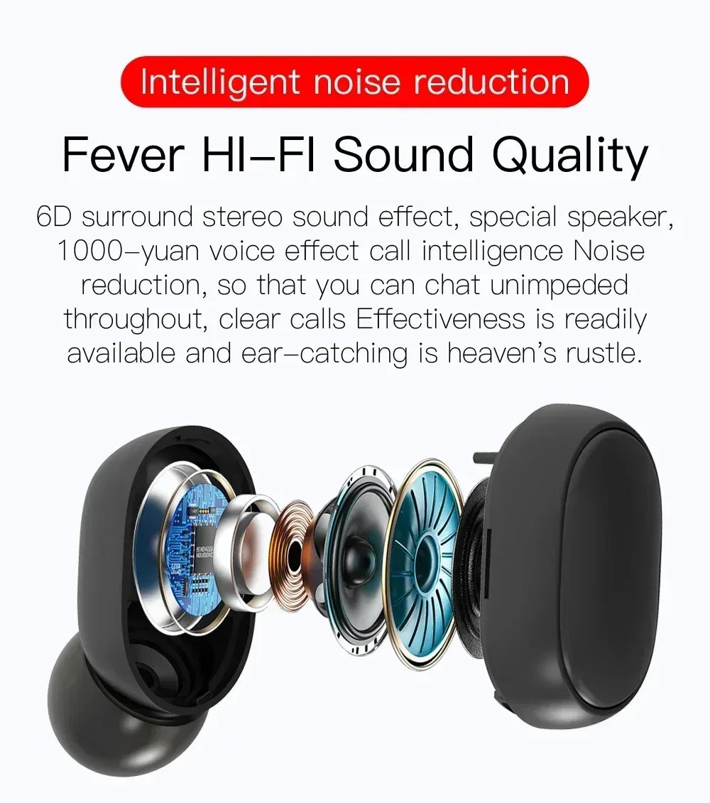 Wireless Bluetooth Noise Cancelling Earphones with Microphone