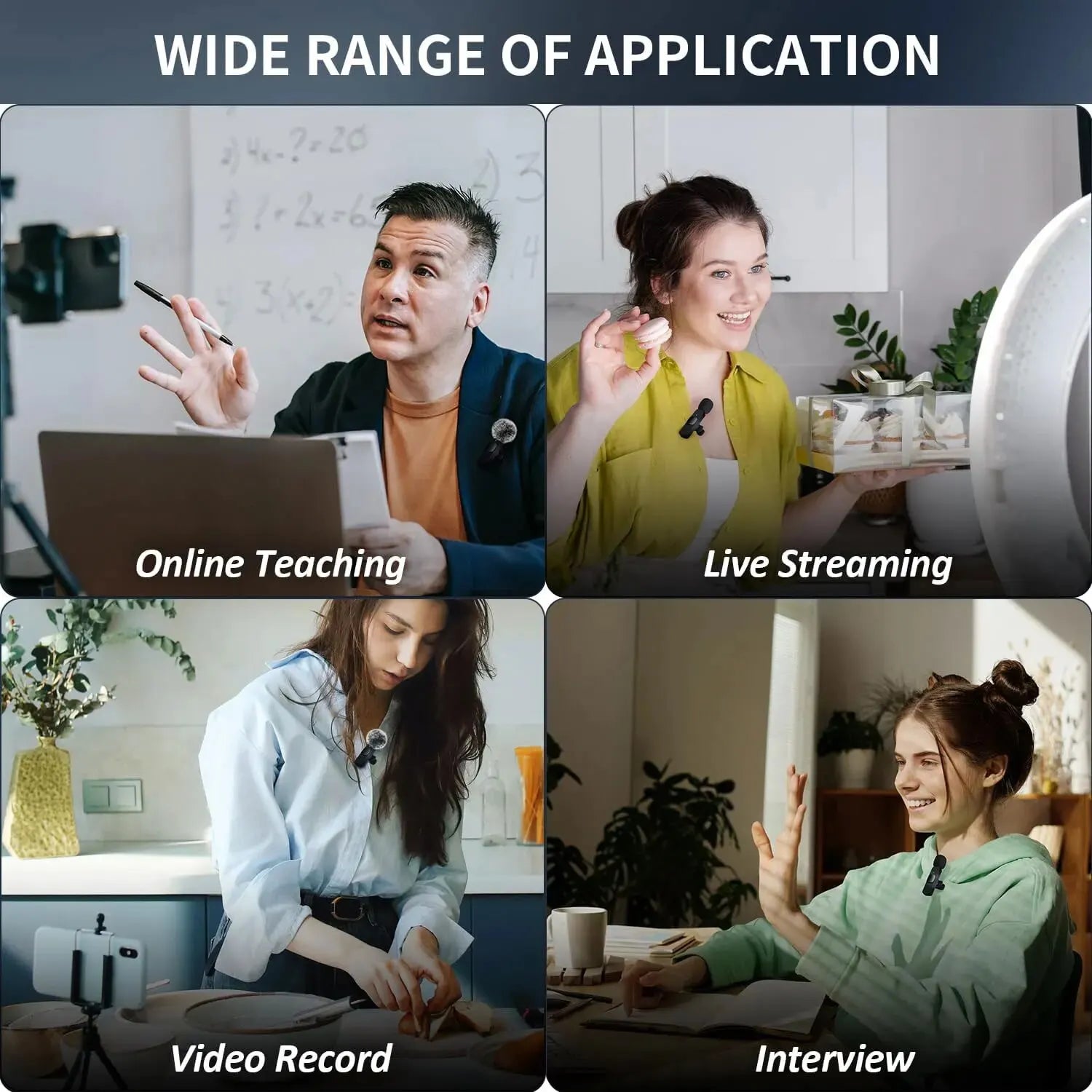 NEW Wireless Microphone Audio Video Recording Mini Mic