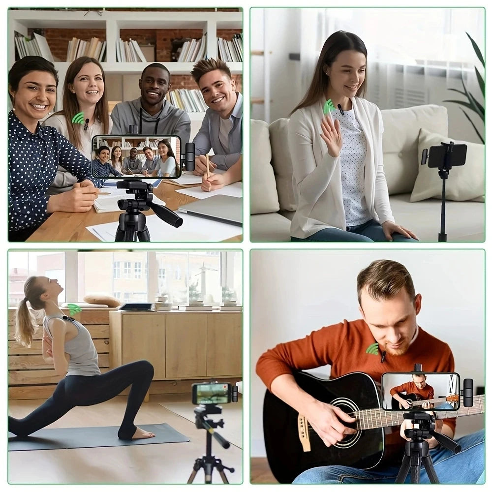 NEW Wireless Microphone Audio Video Recording Mini Mic