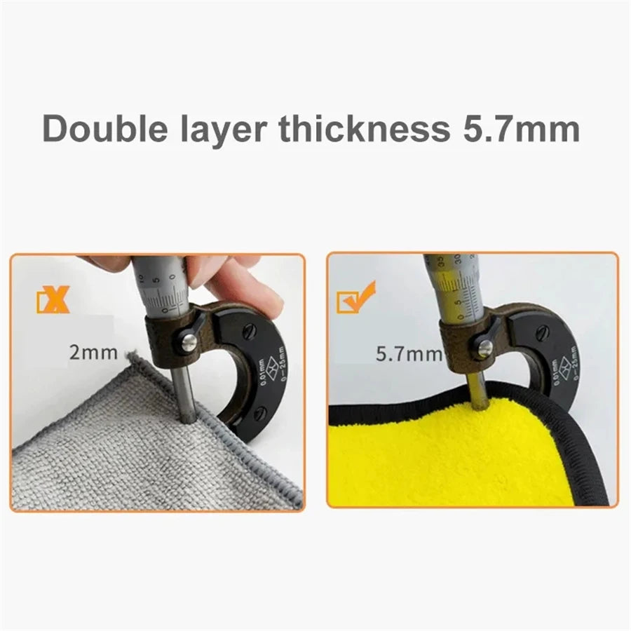 Microfiber Cleaning Towel Thicken Soft Drying Cloth for Car