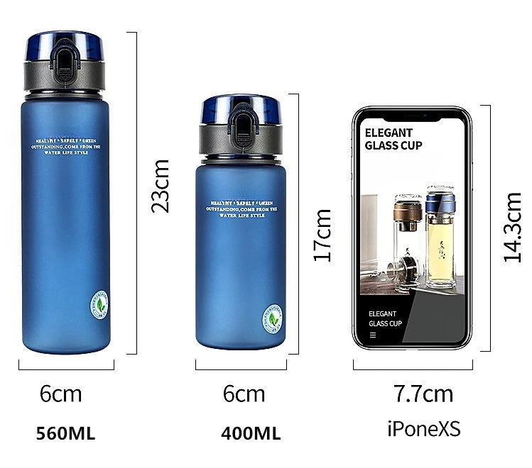 Free Leak Proof Sports Water Bottle High Quality 400ml 560ml