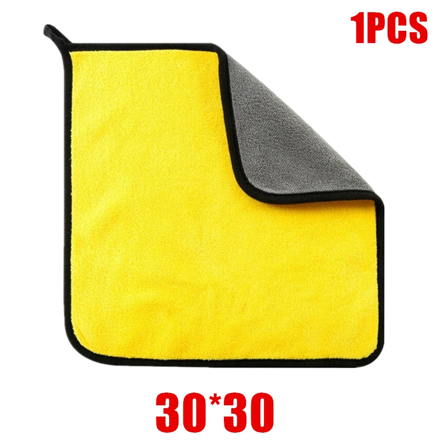 Microfiber Cleaning Towel Thicken Soft Drying Cloth for Car