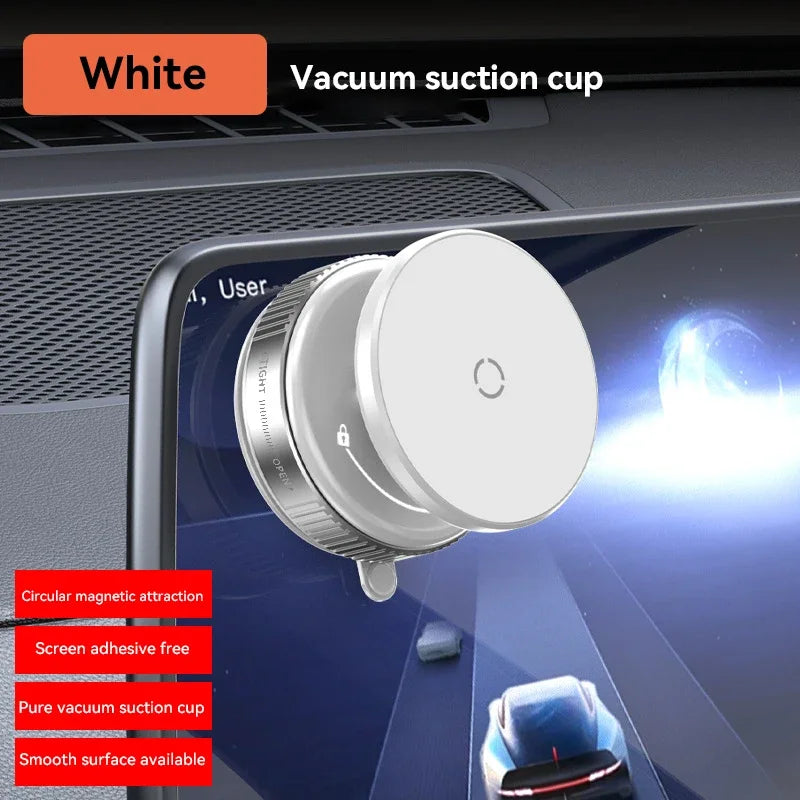 Car Phone Holder Suction Cup Vacuum Magnetic Phone Stand 360° rotatable and Foldable Suction Cup