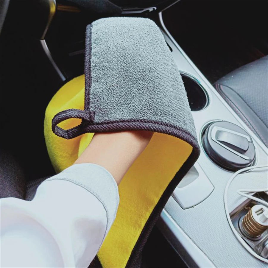 Microfiber Cleaning Towel Thicken Soft Drying Cloth for Car