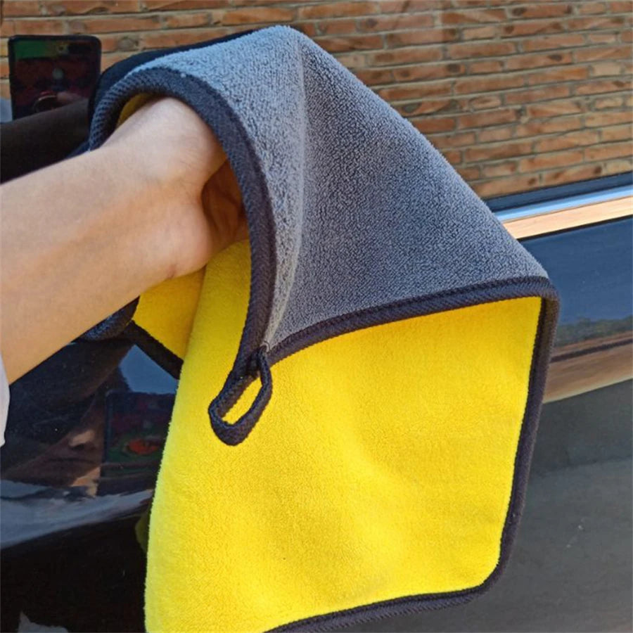 Microfiber Cleaning Towel Thicken Soft Drying Cloth for Car