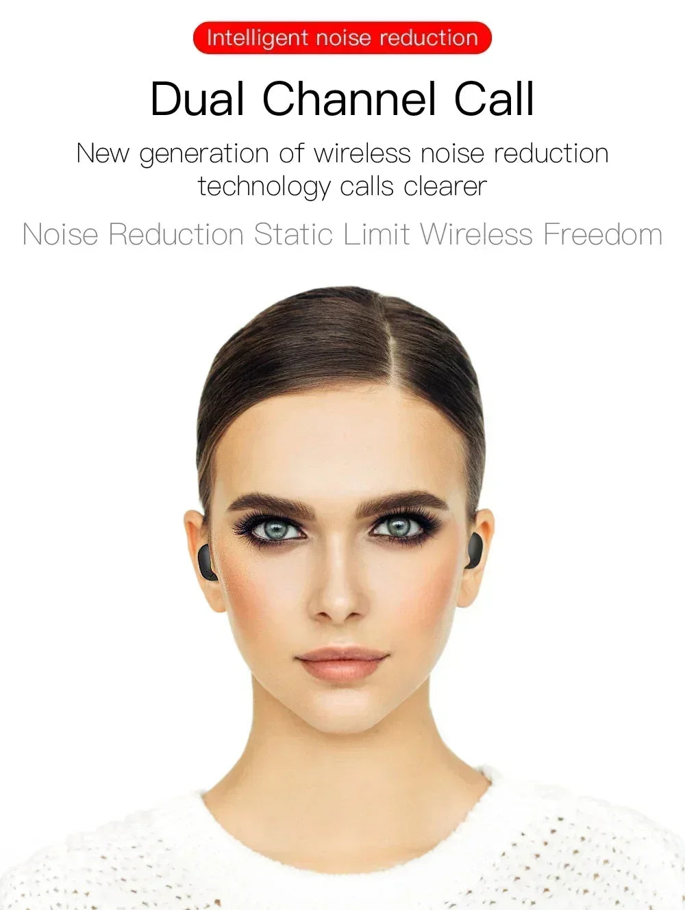 Wireless Bluetooth Noise Cancelling Earphones with Microphone