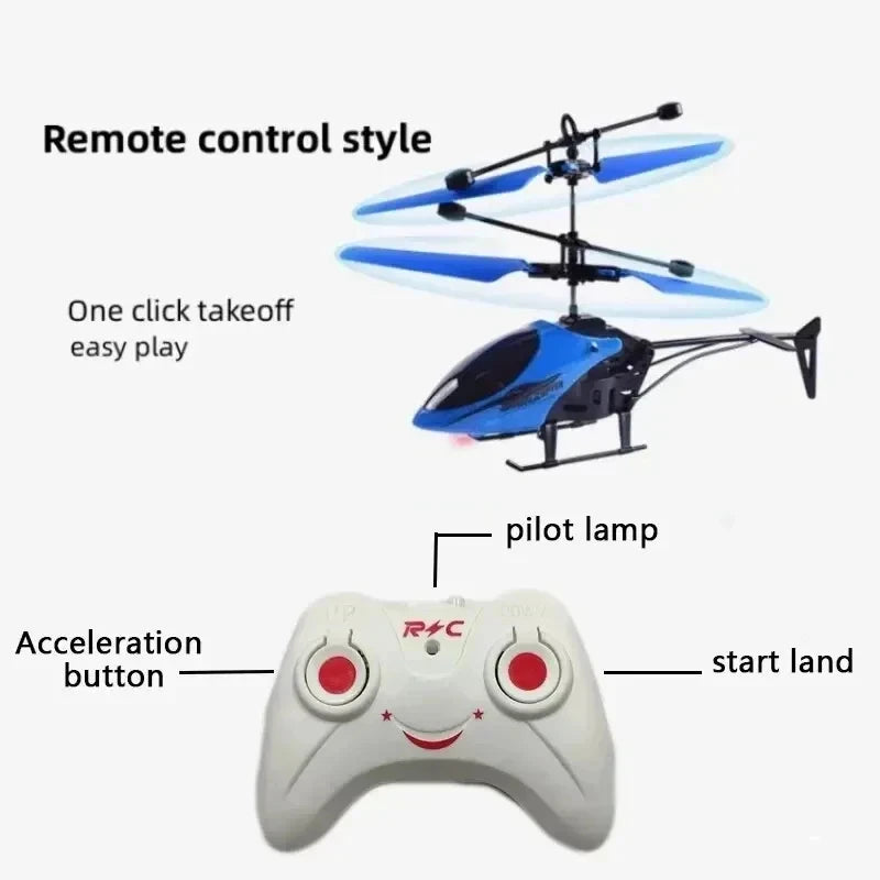Rechargeable Mini RC Drone Remote Safe Fall-resistant RC Helicopters