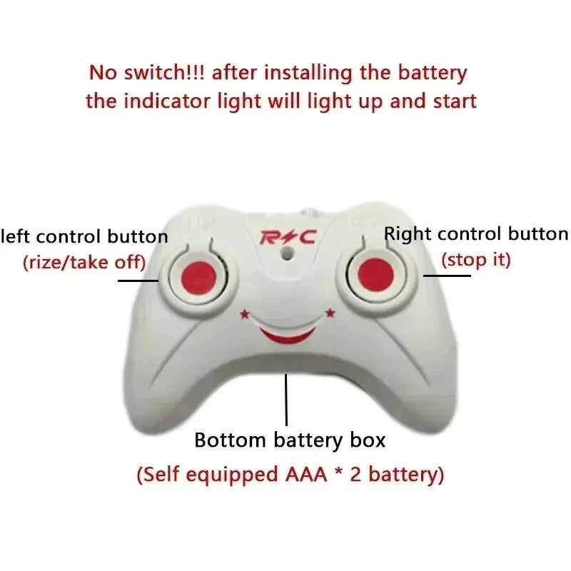 Rechargeable Mini RC Drone Remote Safe Fall-resistant RC Helicopters