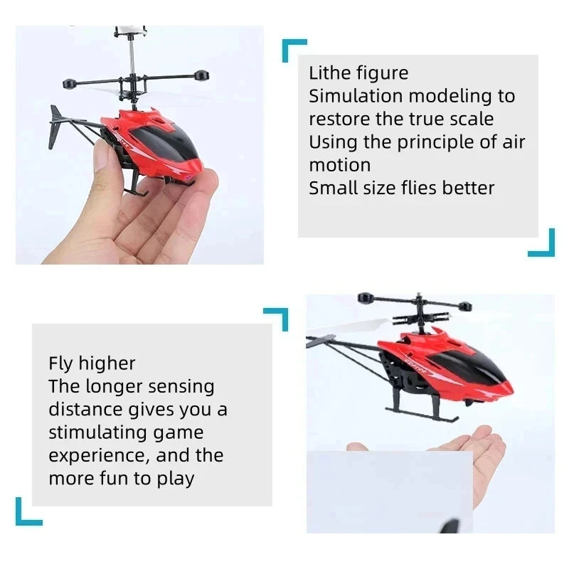 Rechargeable Mini RC Drone Remote Safe Fall-resistant RC Helicopters