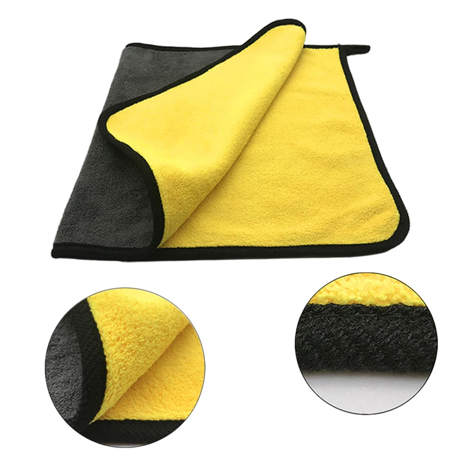 Microfiber Cleaning Towel Thicken Soft Drying Cloth for Car