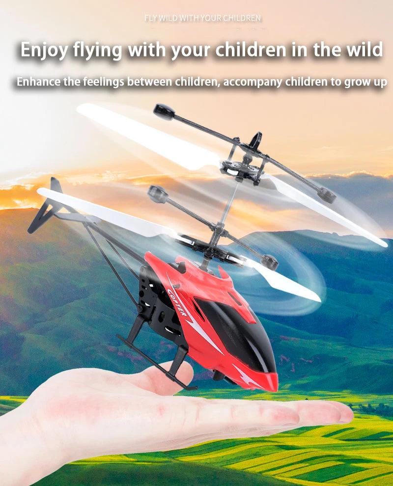 Rechargeable Mini RC Drone Remote Safe Fall-resistant RC Helicopters