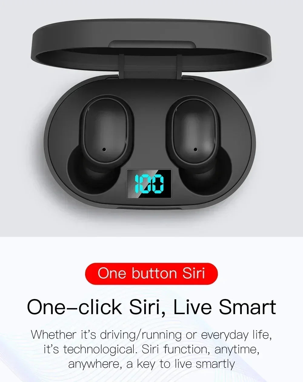 Wireless Bluetooth Noise Cancelling Earphones with Microphone