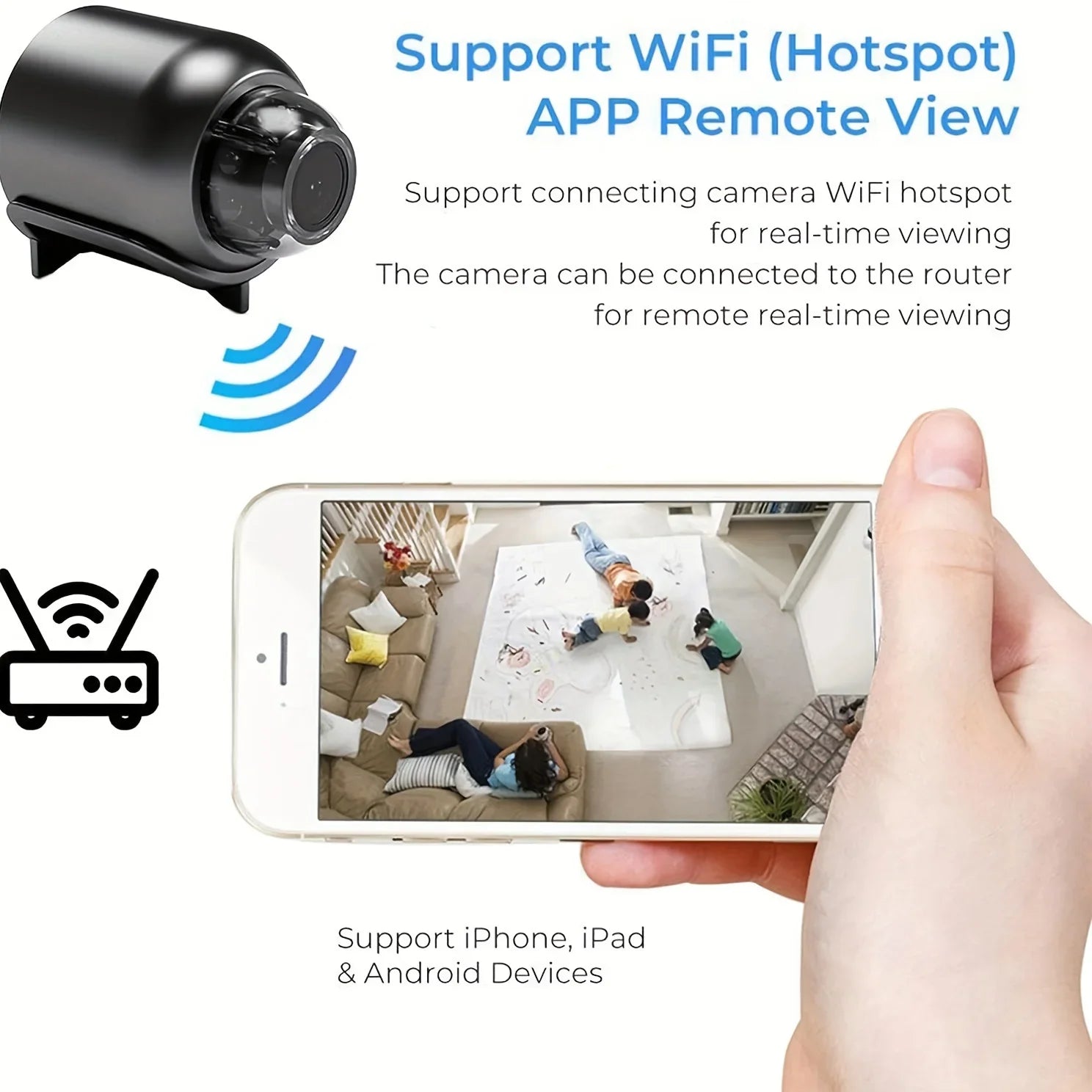 1080P HD Mini WiFi Camera Indoor Safety Security Surveillance