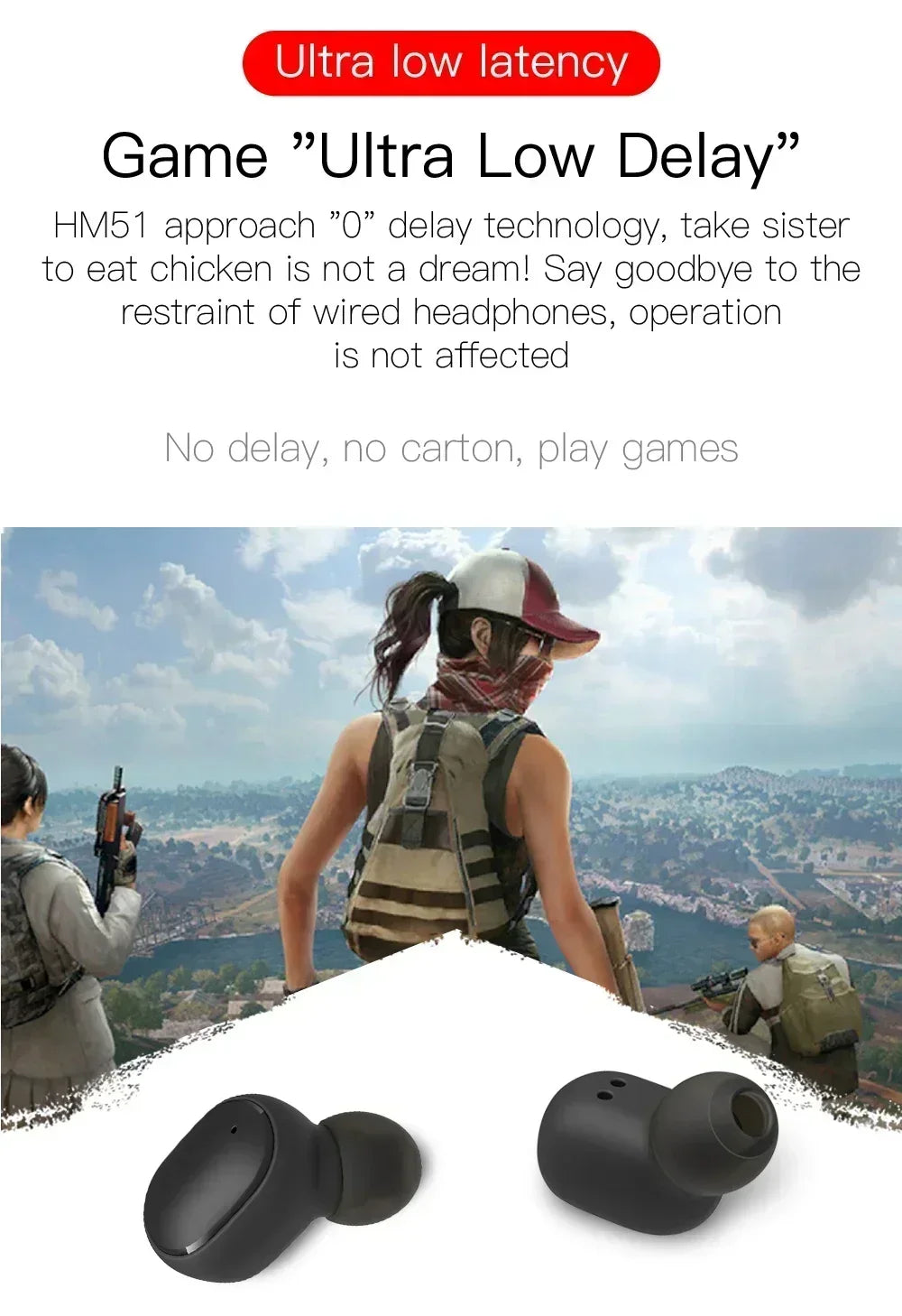 Wireless Bluetooth Noise Cancelling Earphones with Microphone