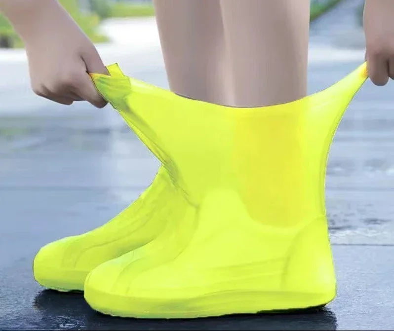 1 Pair Silicone WaterProof Shoe Covers Rubber Rain Boot
