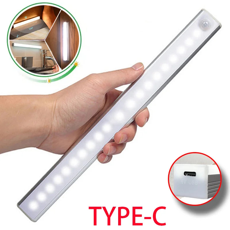 LED Motion Sensor Light Wireless Rechargeable LED Night Light