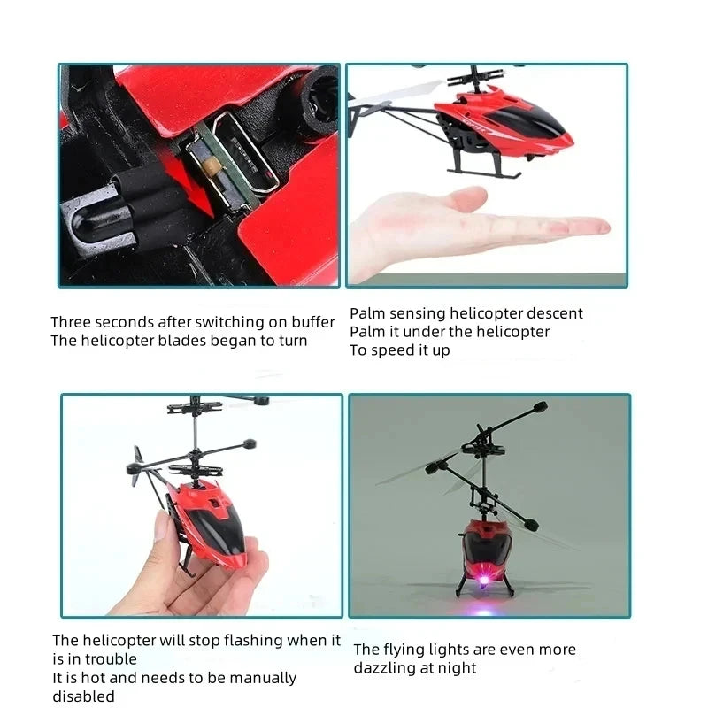 Rechargeable Mini RC Drone Remote Safe Fall-resistant RC Helicopters