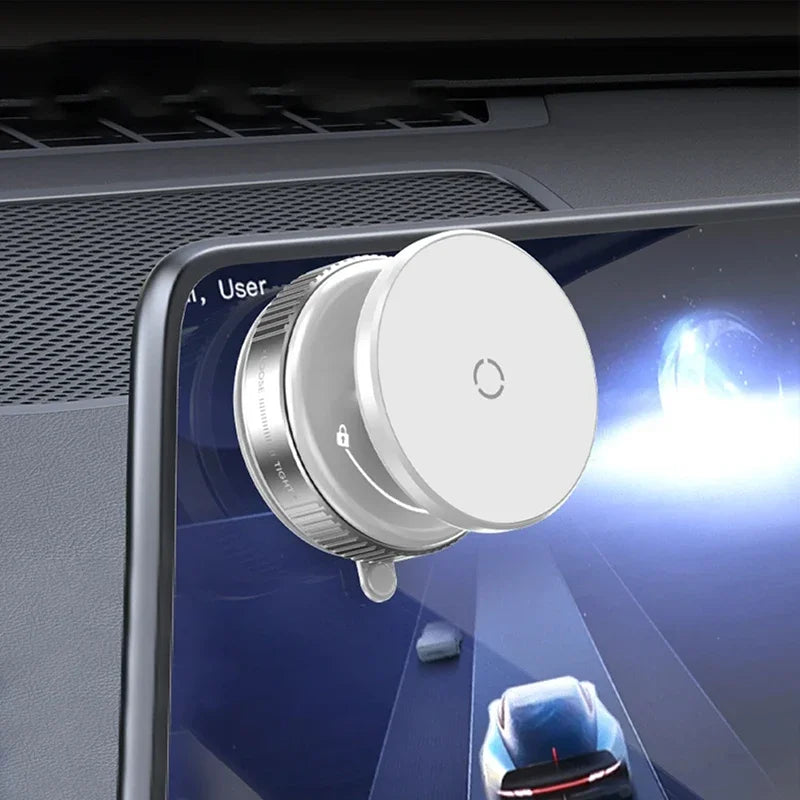 Car Phone Holder Suction Cup Vacuum Magnetic Phone Stand 360° rotatable and Foldable Suction Cup