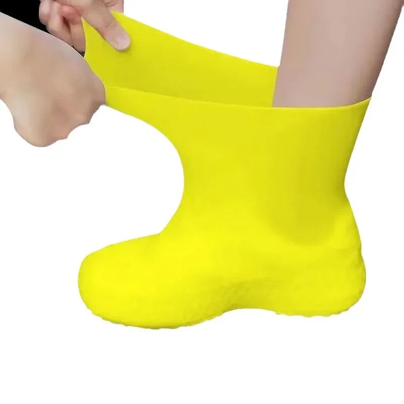 1 Pair Silicone WaterProof Shoe Covers Rubber Rain Boot