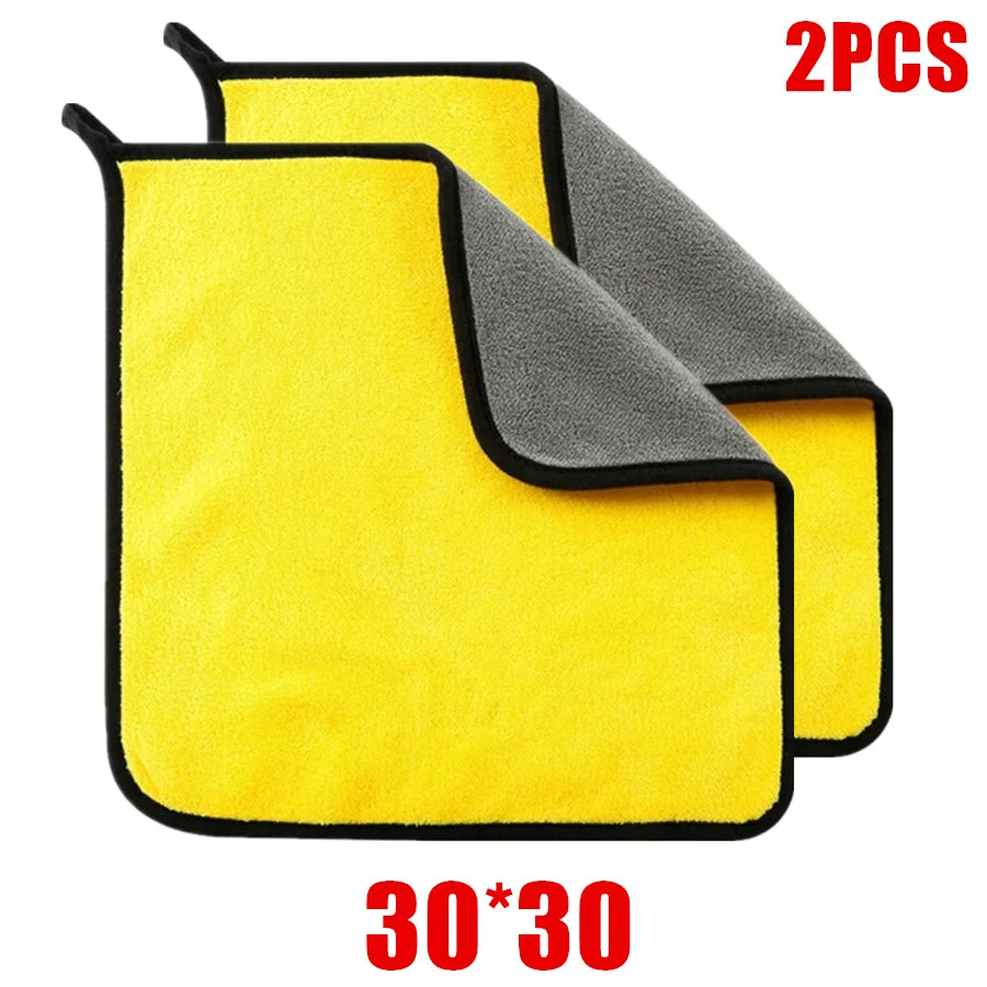 Microfiber Cleaning Towel Thicken Soft Drying Cloth for Car
