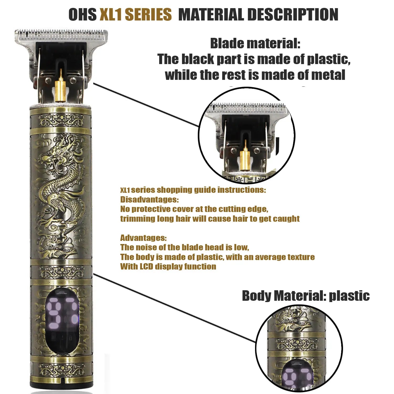 Hair Clipper Repair Beard Shaving Body