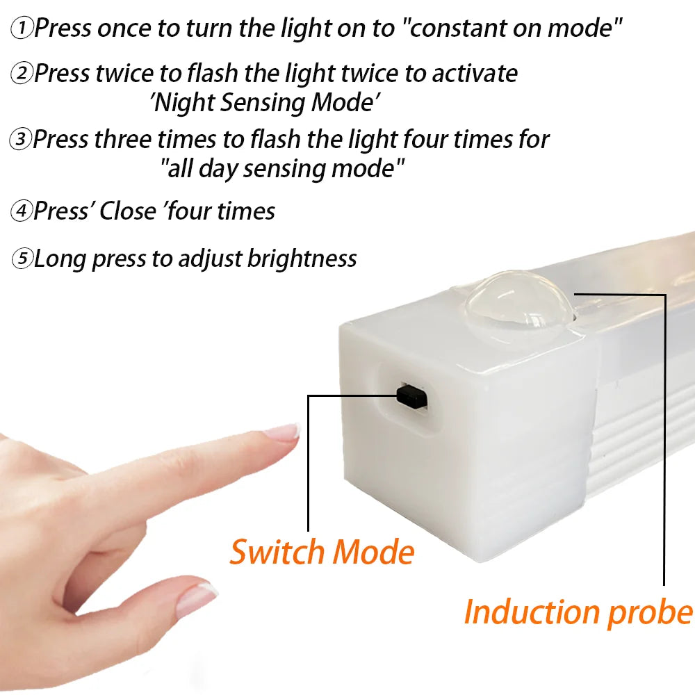 LED Motion Sensor Light Wireless Rechargeable LED Night Light